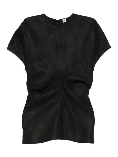 ruched-waist top by TOTEME