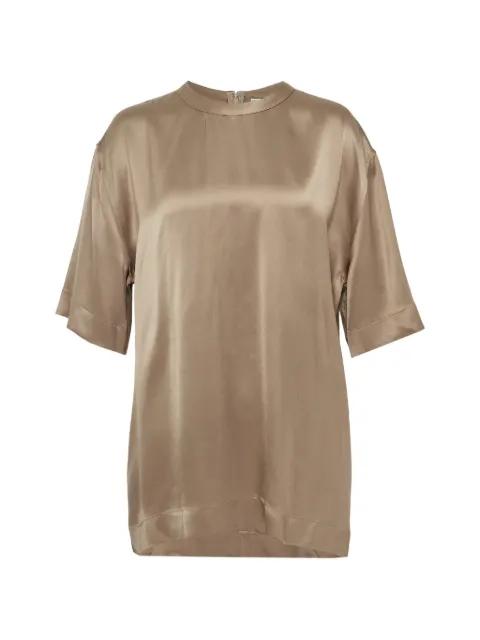 satin T-shirt by TOTEME