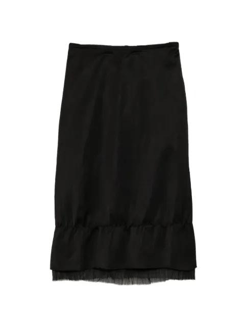 satin midi skirt by TOTEME