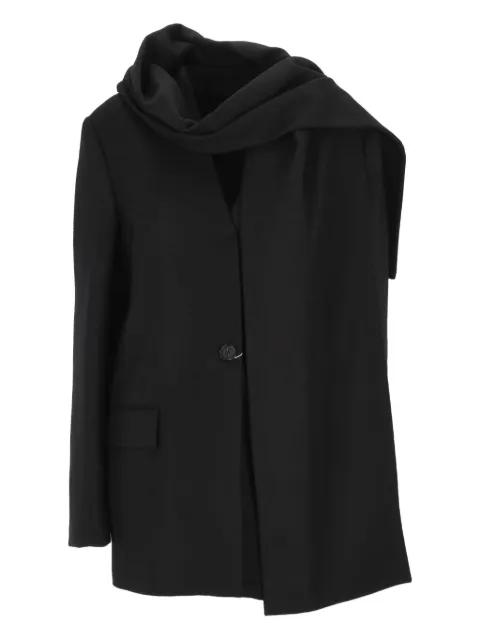 scarf single-breasted jacket by TOTEME