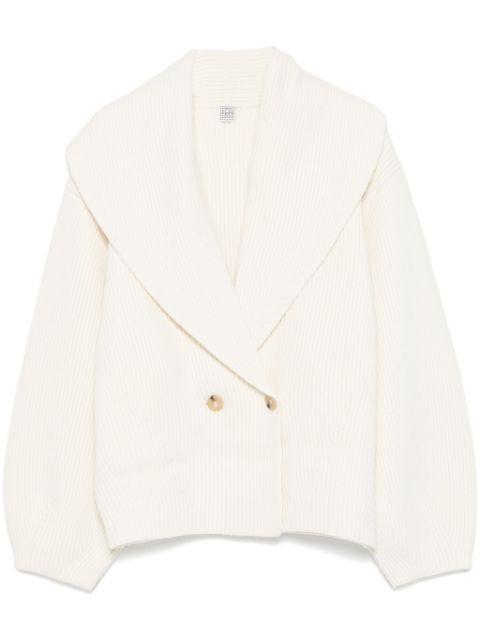 shawl-lapel cardigan by TOTEME