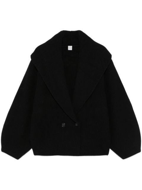 shawl-lapels cardigan by TOTEME