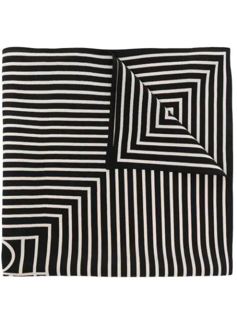 signature monogram silk scarf by TOTEME
