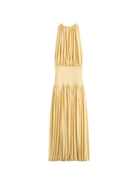soft gathered dress champagne by TOTEME