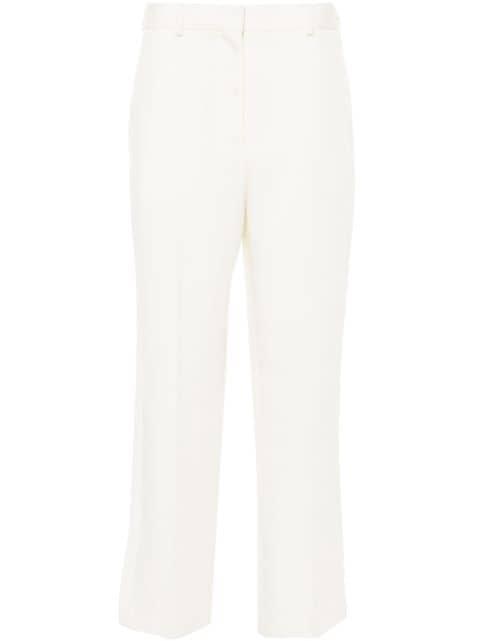 straight-leg cropped trousers by TOTEME