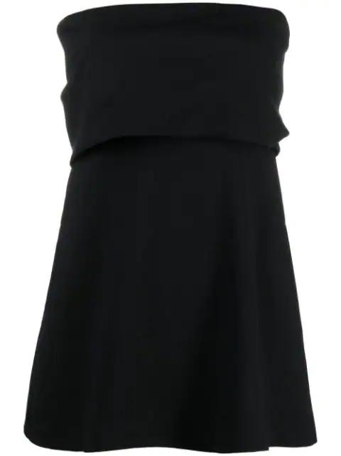 strapless flared top by TOTEME