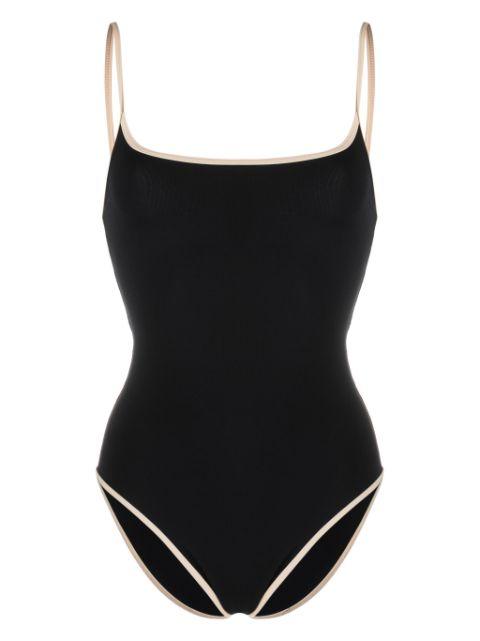 stripe edge swimsuit by TOTEME