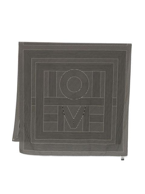 striped monogram sarong by TOTEME