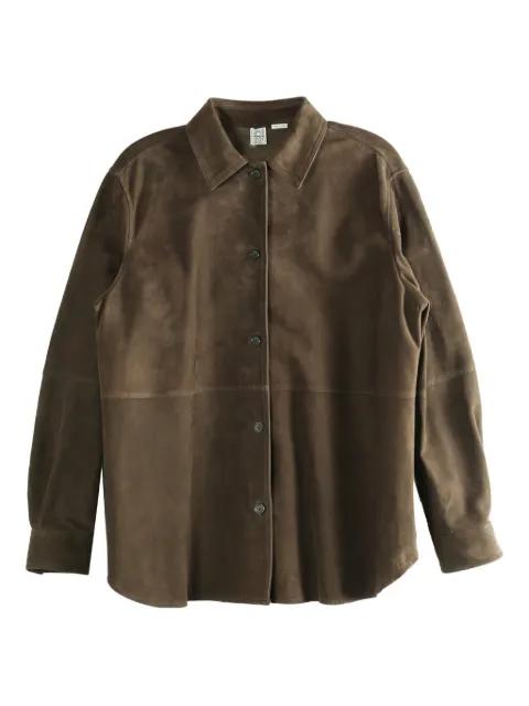 suede overshirt by TOTEME