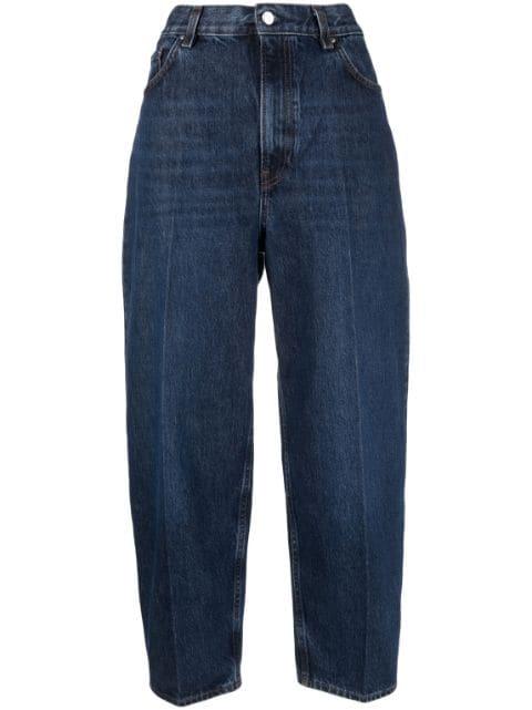 tapered high-waist jeans by TOTEME