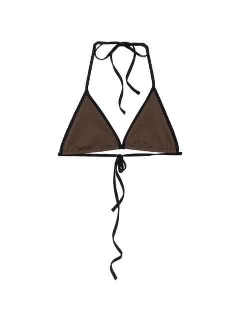 triangle tie-fastening bikini top by TOTEME