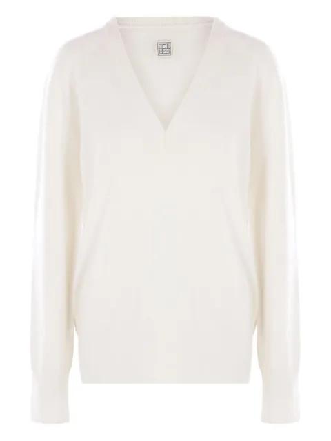 v-neck cashmere sweater by TOTEME