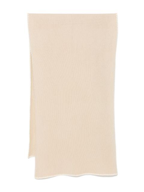 whipstitch-trim scarf by TOTEME