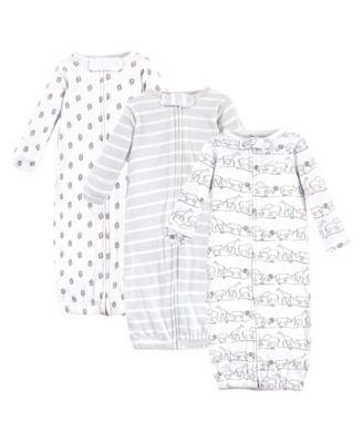 Natural Cotton Zip-Front Comfort Gown by TOUCHED BY NATURE