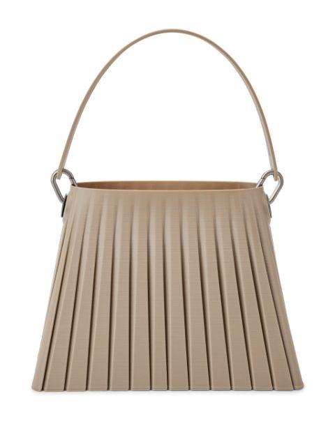 Pleated 3D-printed shoulder bag by TOUCHLESS