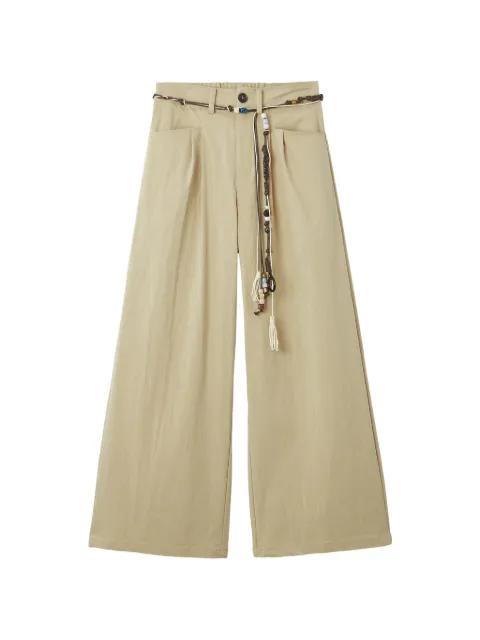 belt-waist trousers by TOUT A COUP