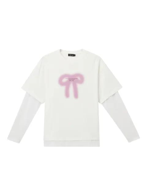 bow-print T-shirt by TOUT A COUP