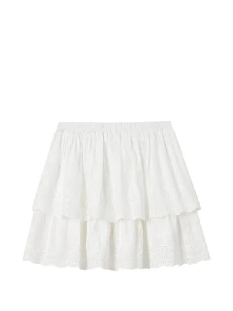 broderie-anglaise tiered skirt by TOUT A COUP