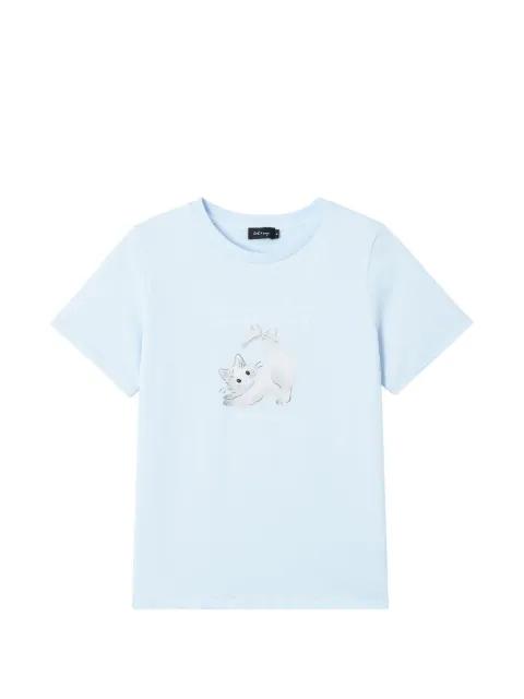 cat-print T-shirt by TOUT A COUP