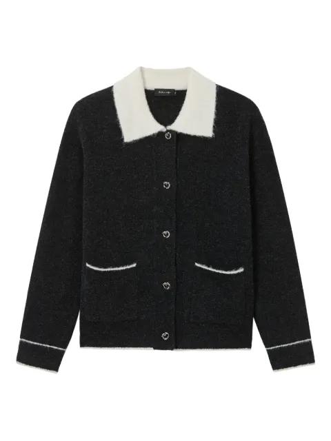 collared patch-pockets cardigan by TOUT A COUP
