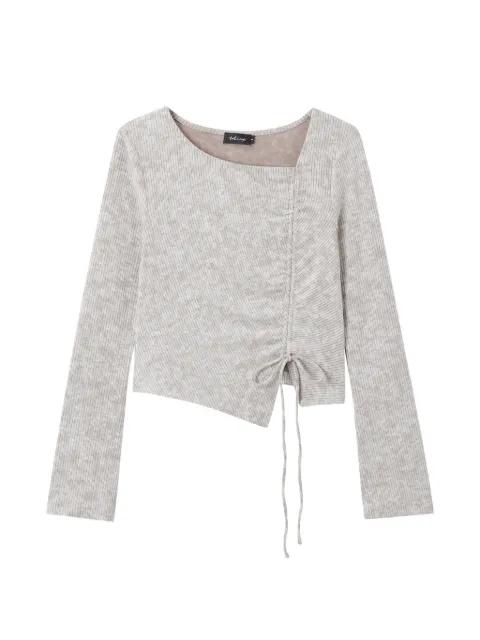 drawstring square-neck top by TOUT A COUP