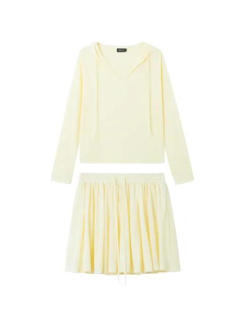 fine-ribbed skirt (set of two) by TOUT A COUP