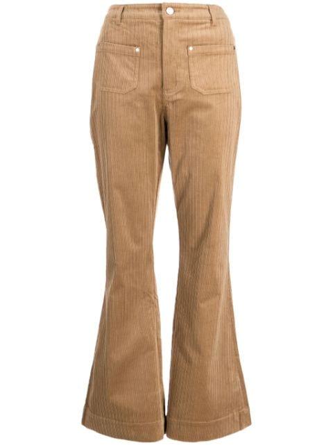 flared corduroy trousers by TOUT A COUP