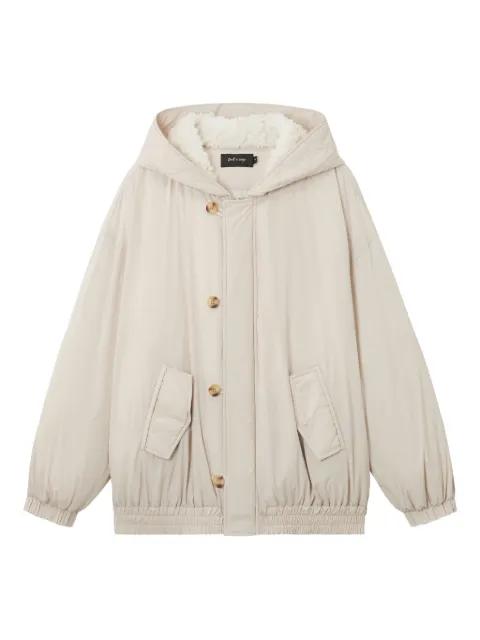 hoodied button-fastening jacket by TOUT A COUP