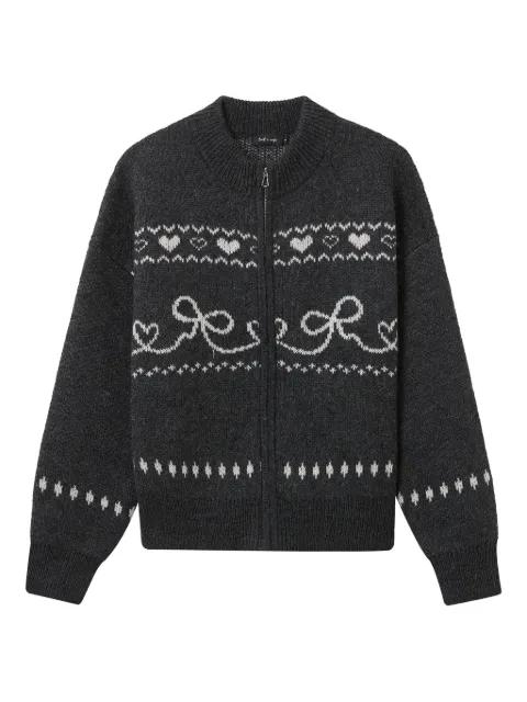 intarsia-knit cardigan by TOUT A COUP