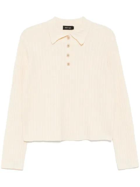 knitted polo top by TOUT A COUP