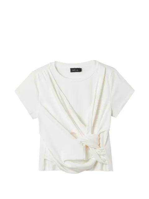 knot twisted T-shirt by TOUT A COUP