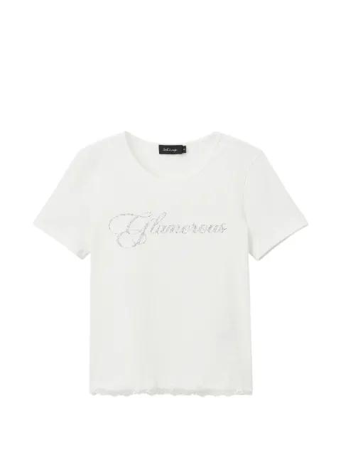 lace-trim T-shirt by TOUT A COUP