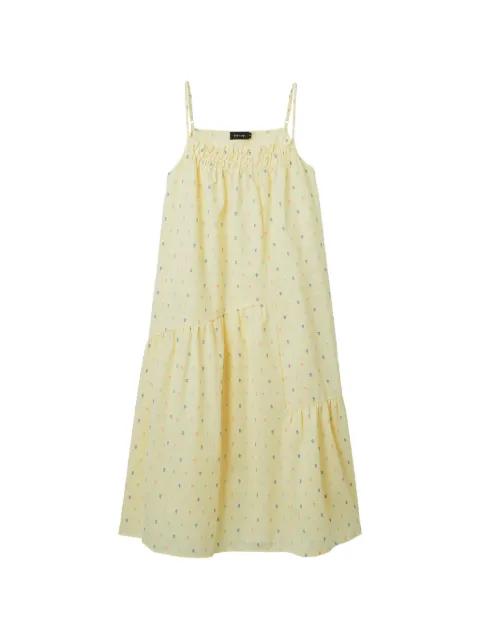 ruffled midi dress by TOUT A COUP