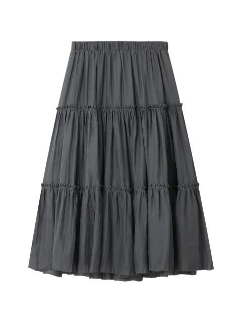 ruffled tiered midi skirt by TOUT A COUP