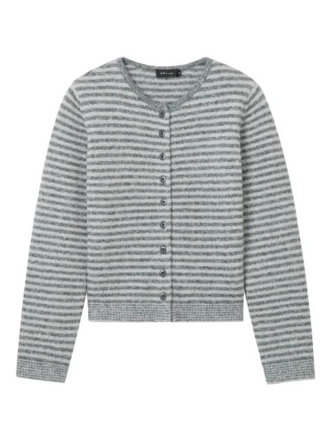 striped button cardigan by TOUT A COUP