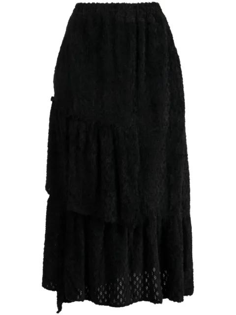 tiered A-line midi skirt by TOUT A COUP