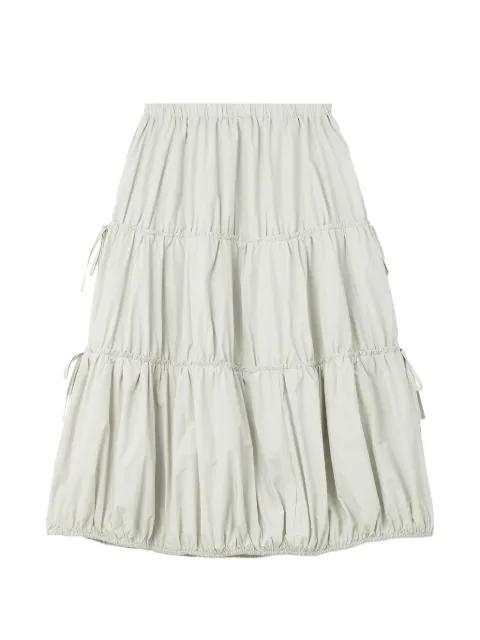 tiered drawstring-detail midi skirt by TOUT A COUP