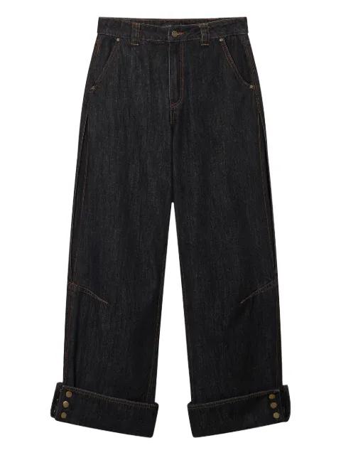 turn-up hem jeans by TOUT A COUP