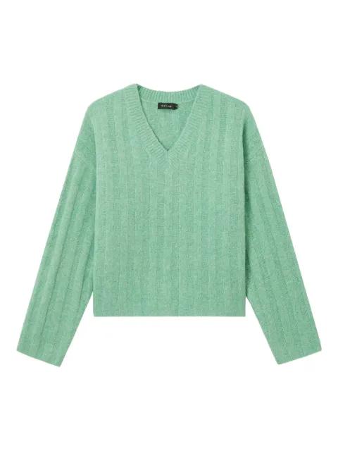 v-neck ribbed sweater by TOUT A COUP