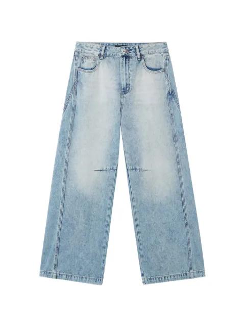 washed-effect wide-leg jeans by TOUT A COUP