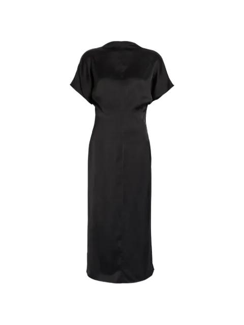 Aker satin cap-sleeve midi dress by TOVE