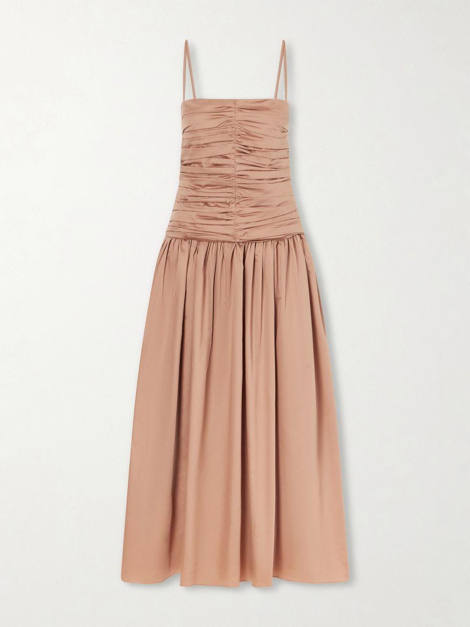 Amina gathered organic cotton dress by TOVE