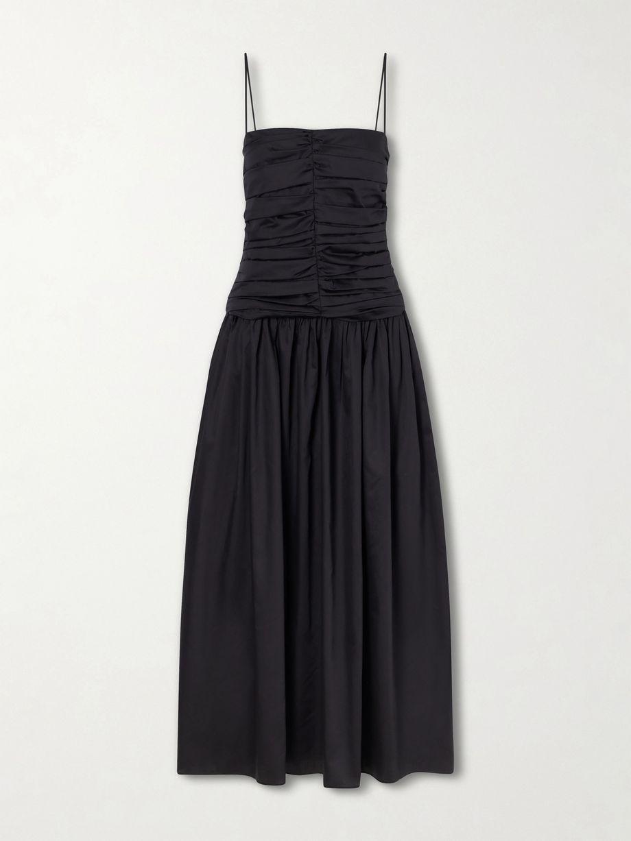 Amina gathered organic cotton dress by TOVE