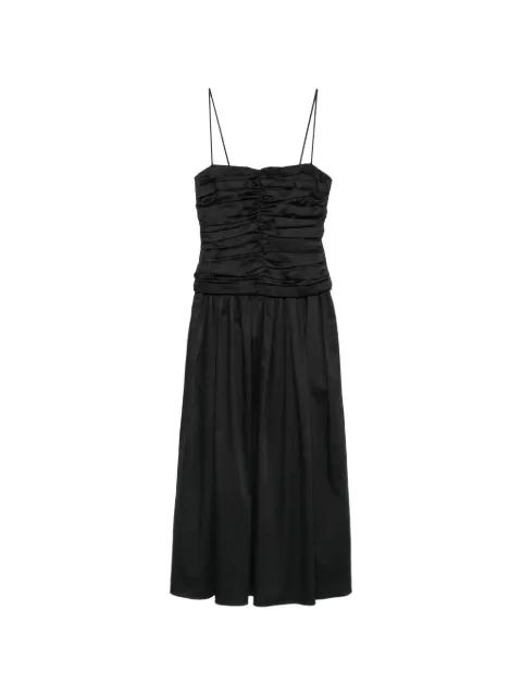 Amina ruched midi dress by TOVE
