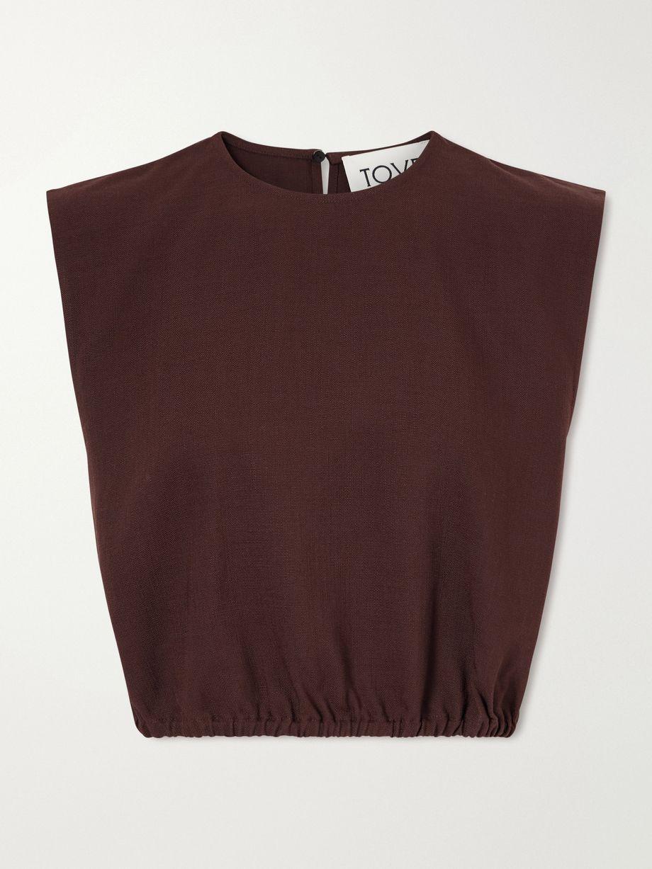 Andie cotton-blend blouse by TOVE