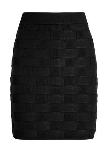 Ash checked knit mini skirt by TOVE