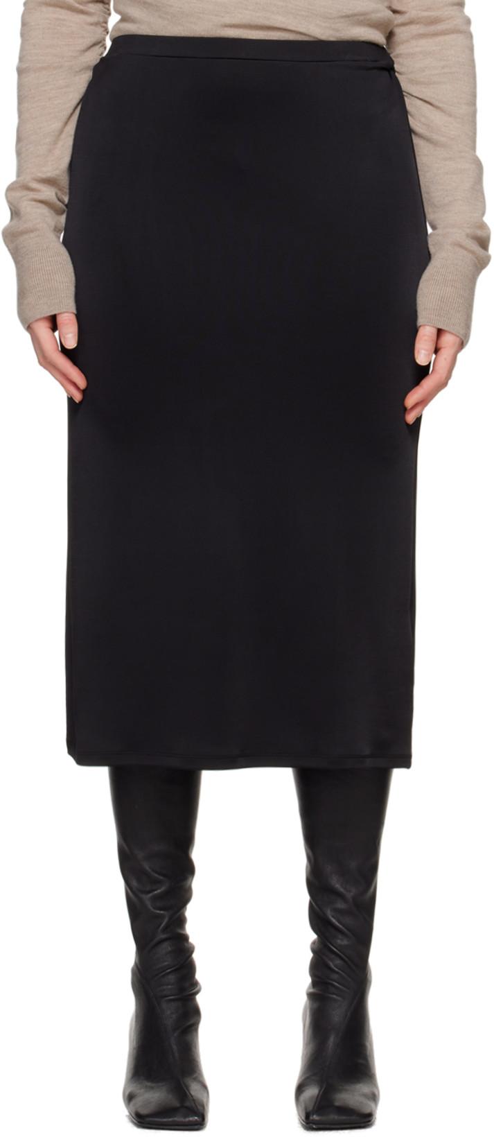 Black Flor Midi Skirt by TOVE