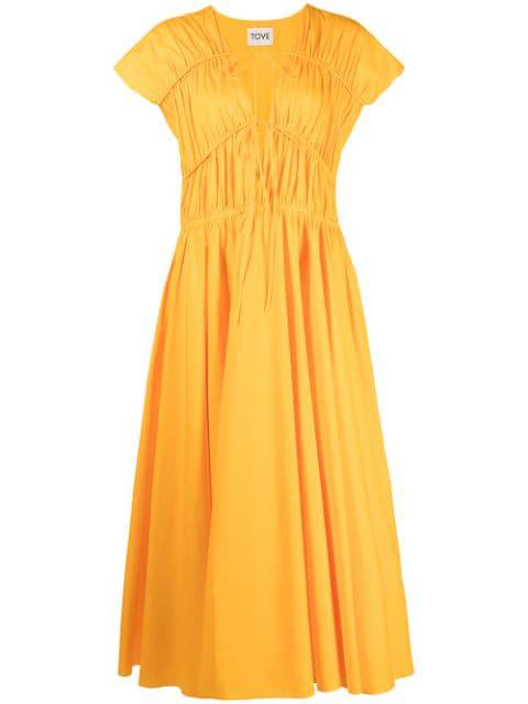 Ceres flared midi dress by TOVE