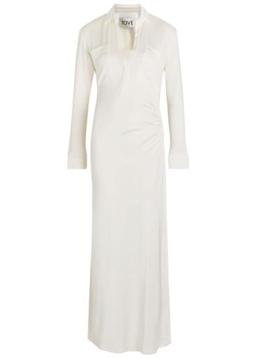 Iana jersey maxi shirt dress by TOVE