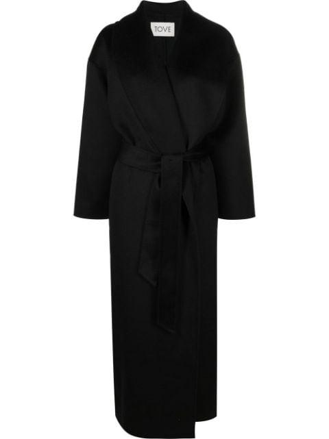 Jore belted-waist coat by TOVE
